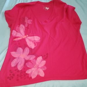 EUC Just my Size 2X pink shirt